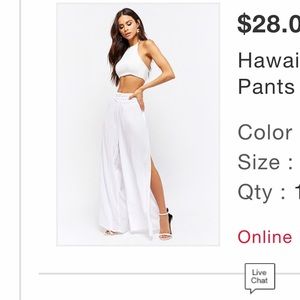 Hawaiian Tropic 🌺 Striped Crochet waistband pants